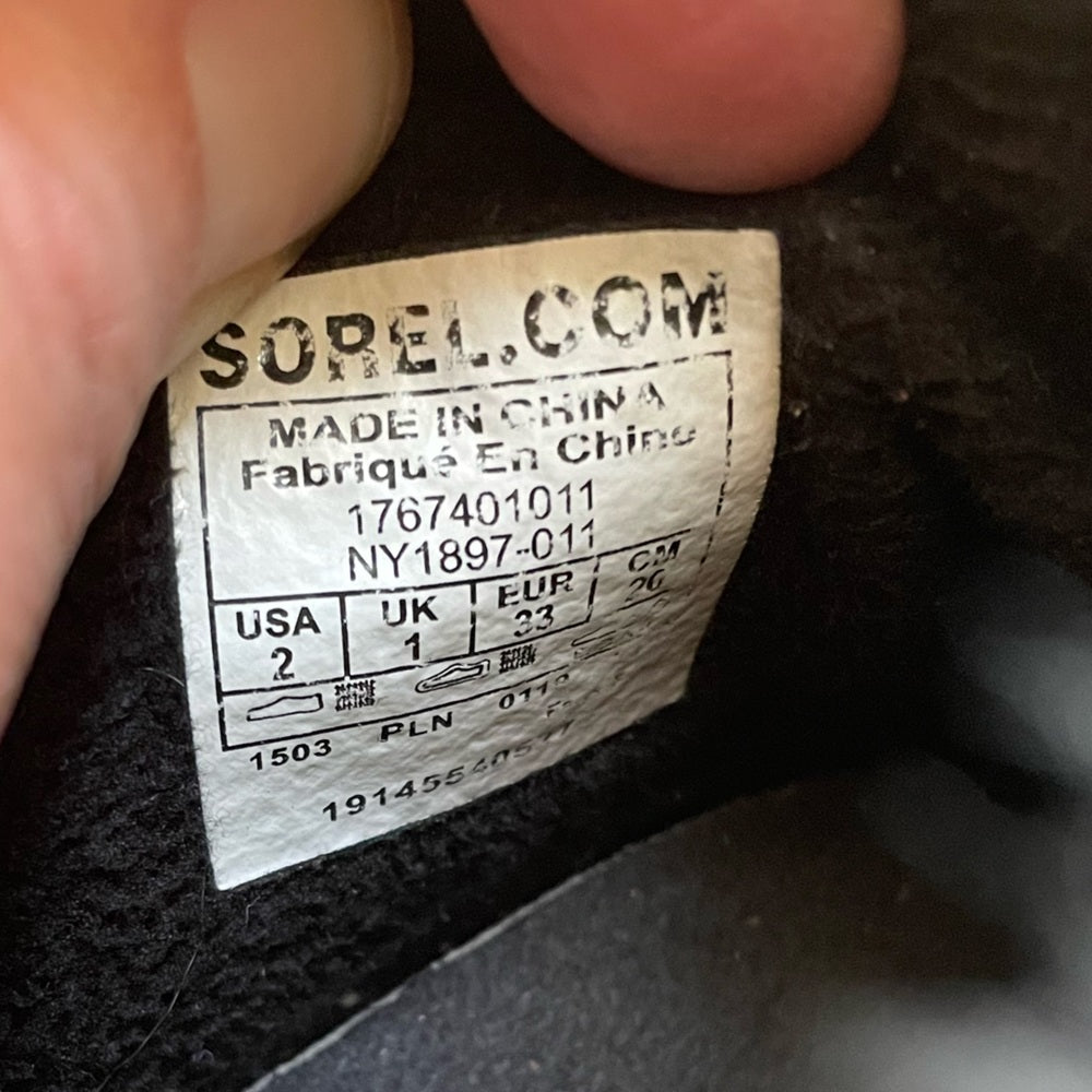 Sorel Girl's Whitney Short ll Boots, size 2