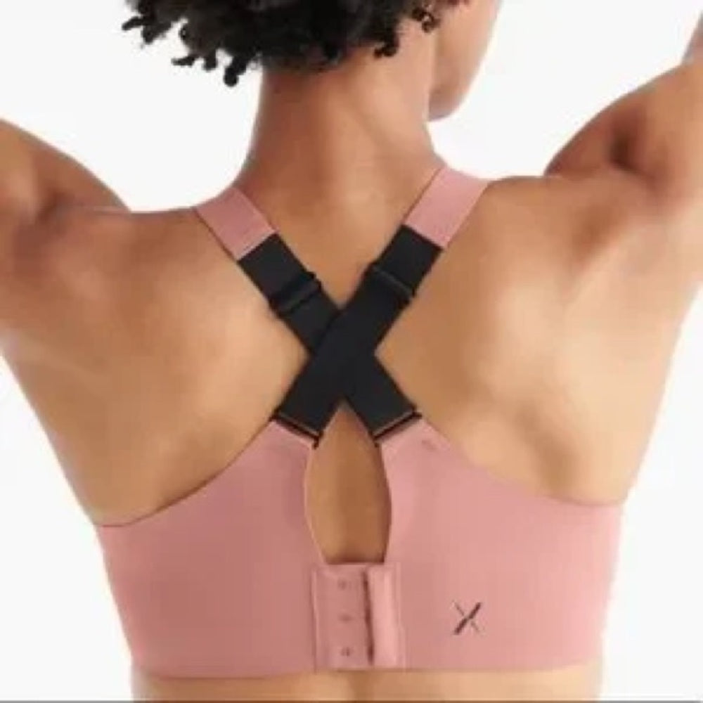 Knix Catalyst Zip Front Pink Bra, size 6