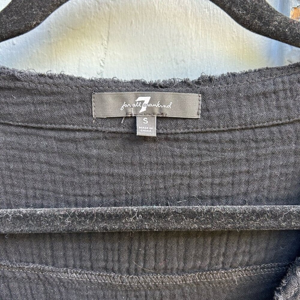 7 for all man kind Gauzy Pullover blouse, Small (fits very large)