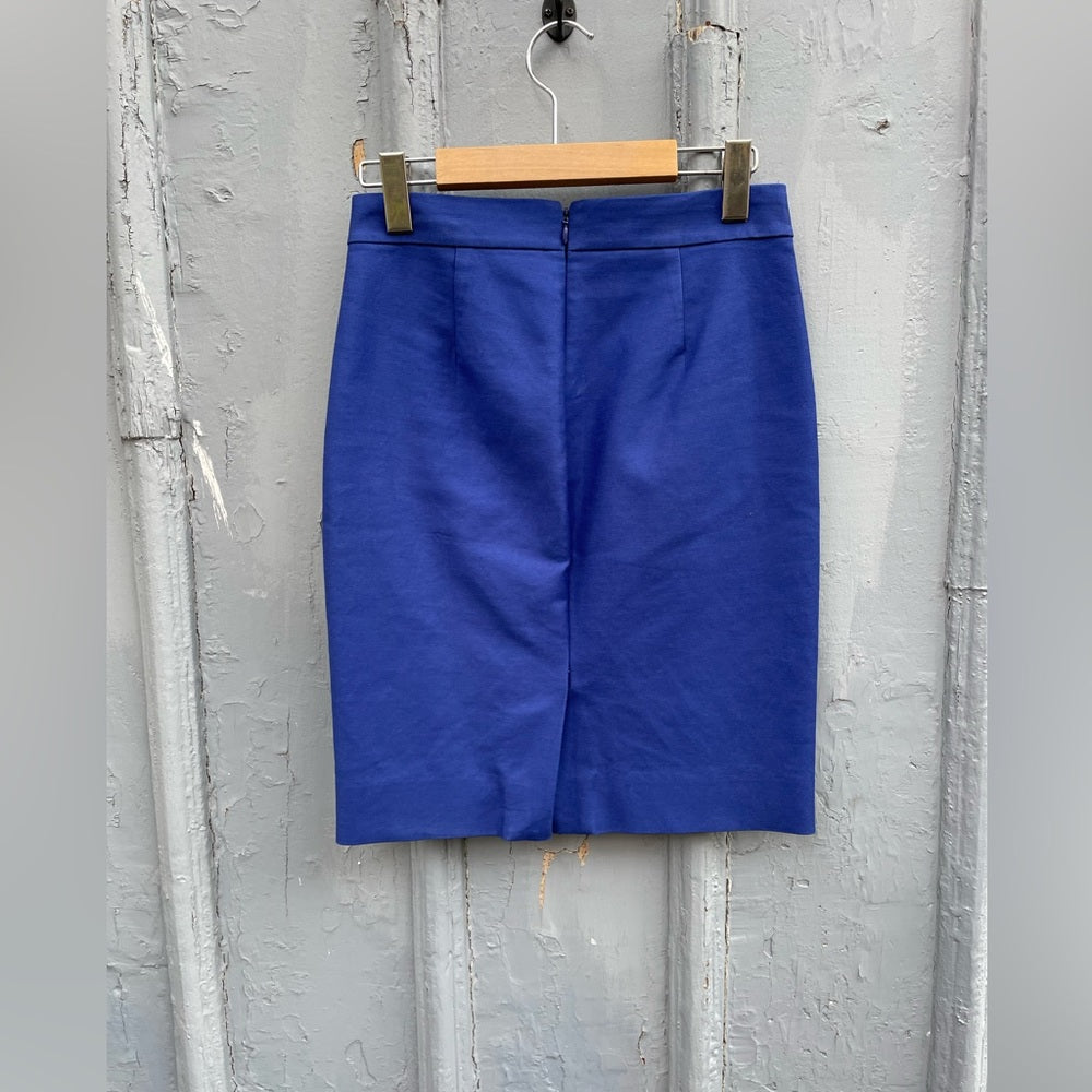 J.Crew No. 2 Pencil Skirt Royal Blue, size 0