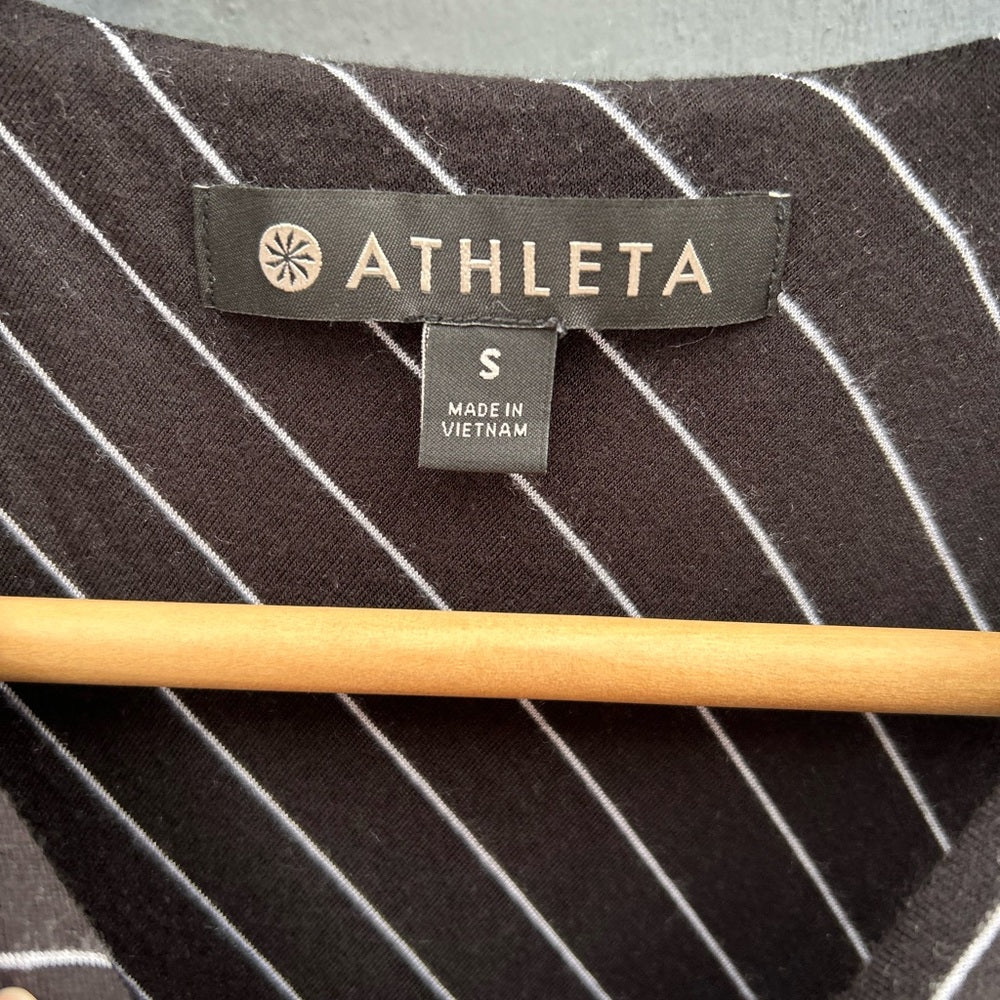 Athleta Santorini High Neck Mix Stripe Dress, Small