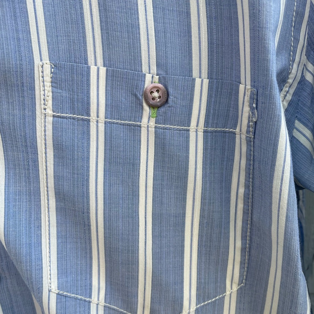 Ted Baker blue/ striped “yorksto” Buttondown, Ted size 3 (medium)