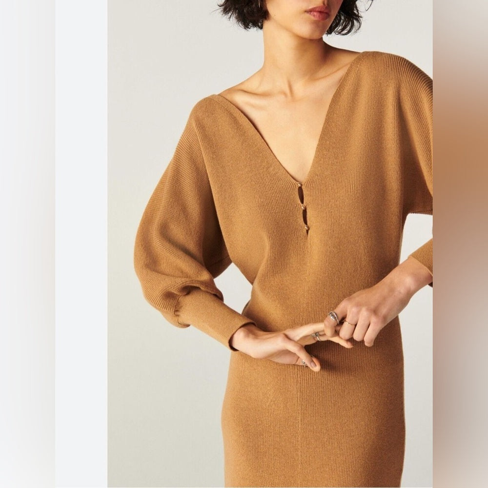 Ba&Sh Hazia Dress, BNWT, size “3” (US 8/10)
