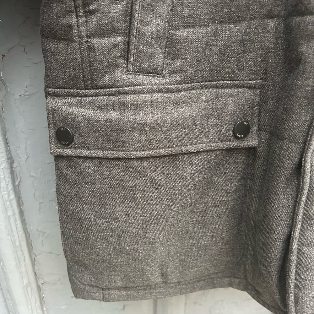 Ted Baker Grey Jaycie Padded Jacket, size Ted 6 (XXL)