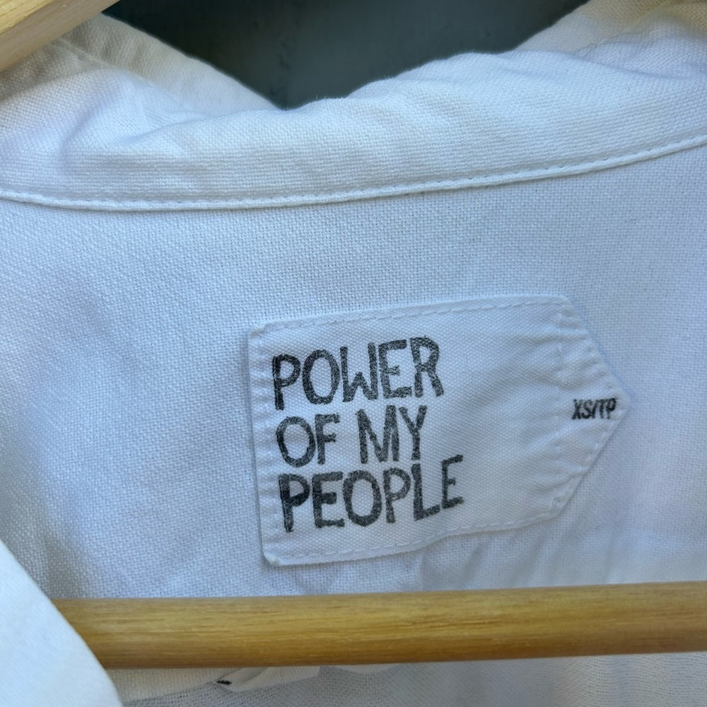 Power of my People The Tailor - Proper Fit - White Oxford, size XS
