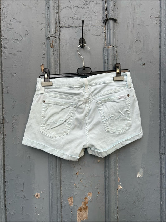 Seven for all Mankind blue denim shorts, size 27