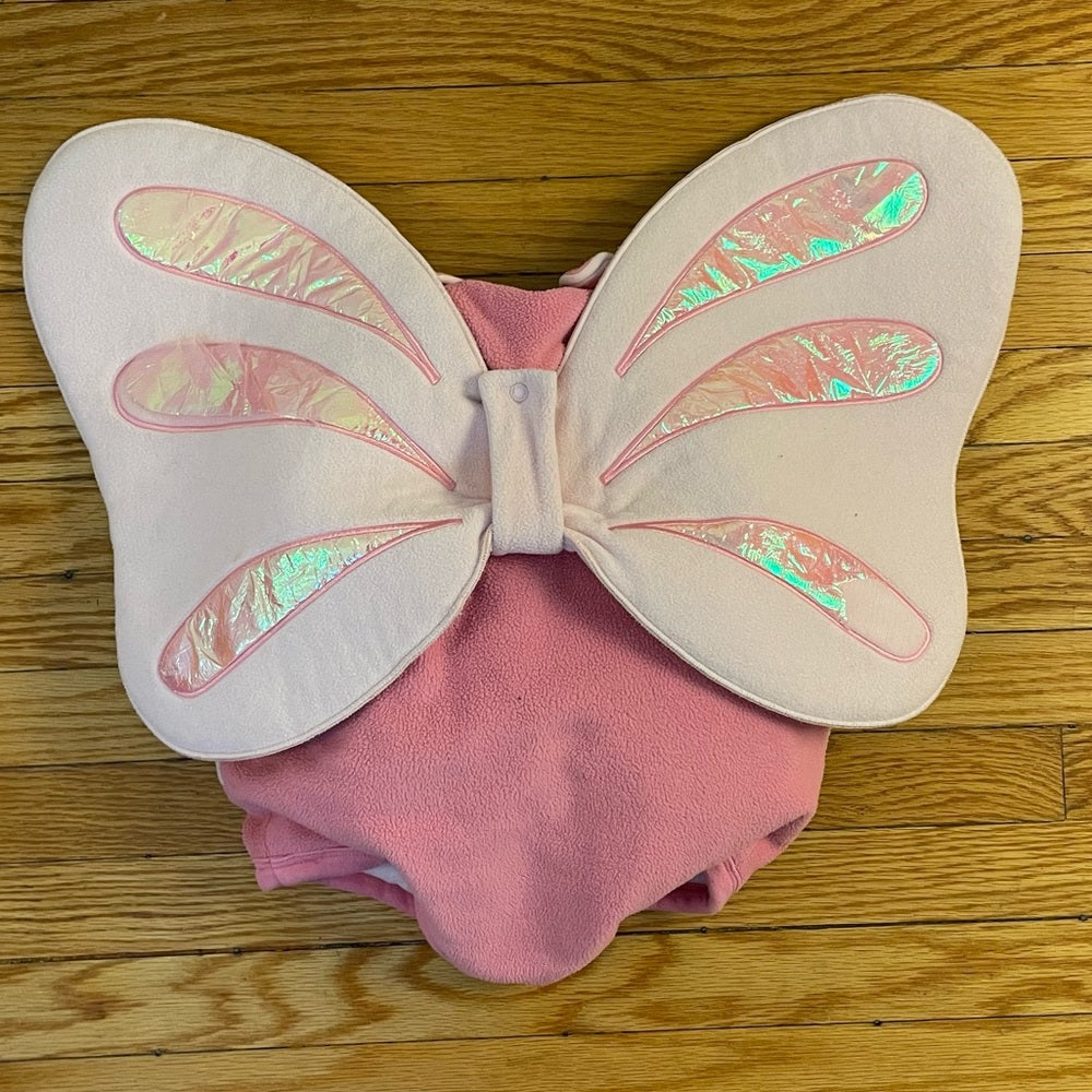 Childrens place pink butterfly fleece Halloween