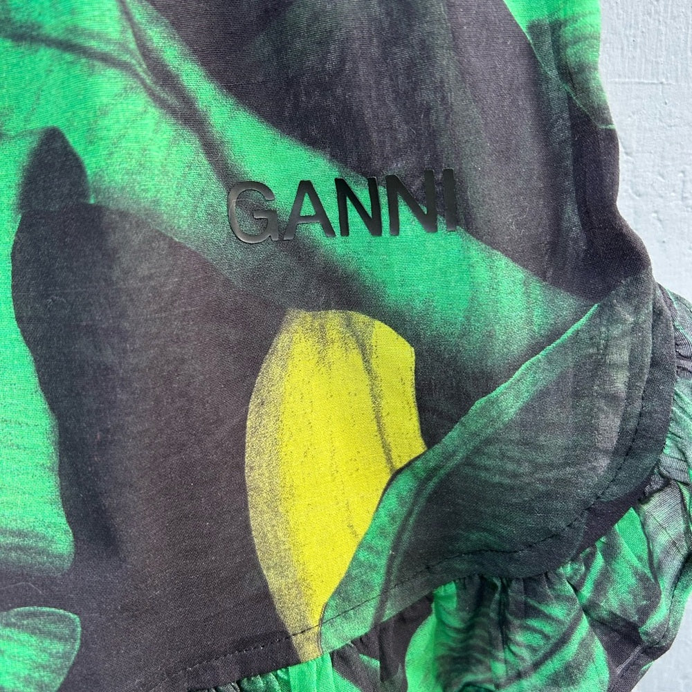 Ganni Cami & Shorts Tropical Print set, Small