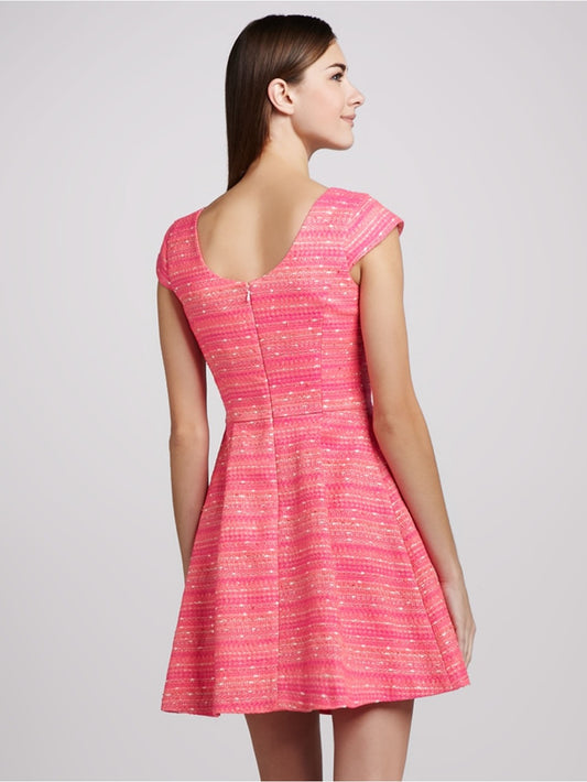 Lilly Pulitzer Pink Metallic Brocade Shift, size 6