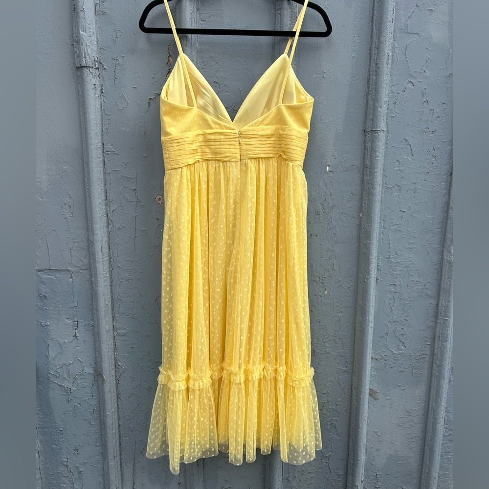 Jake’s Cocktail Yellow dress, size 38 (approx 6)