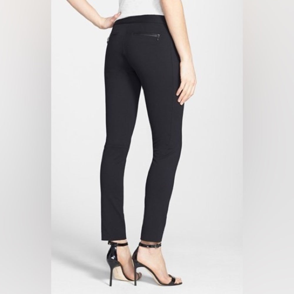 Paige Black Staight Leg Los Feliz Ankle Pant, size 32