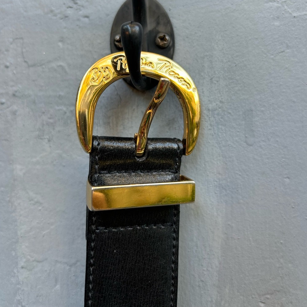 Vintage Paloma Picasso Gold X detail Belt, Small