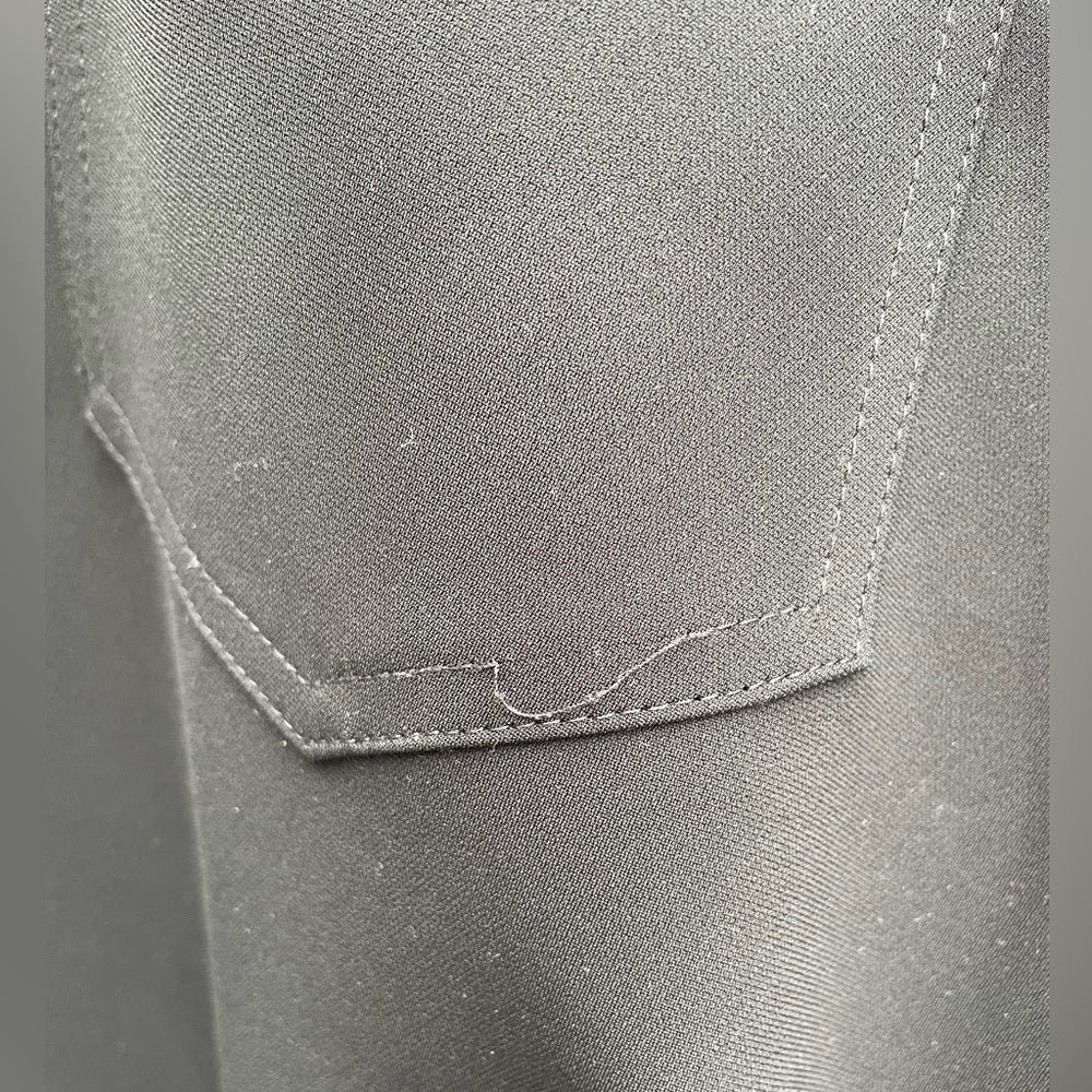 Moschino Black Slim Pants with Pearl Embellished Details, size 6