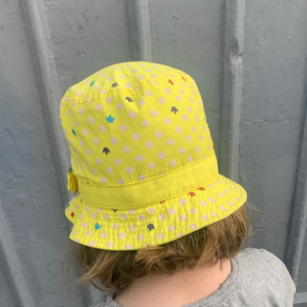 HBC Olympic maple leaf yellow bucket hat