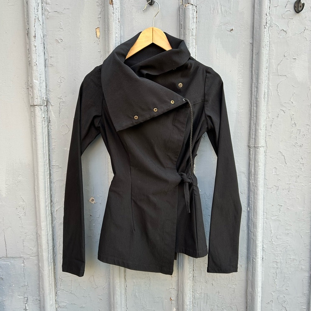 Melow by Melissa Bolduc Isabeau Assymetric Jacket, BNWT, size XS