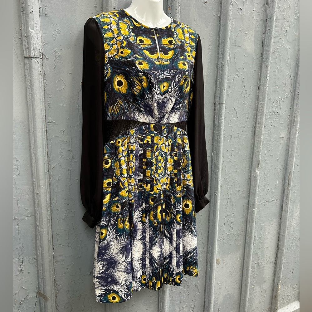 Nicole Richie for Impulse pleated patterned dress, size 8