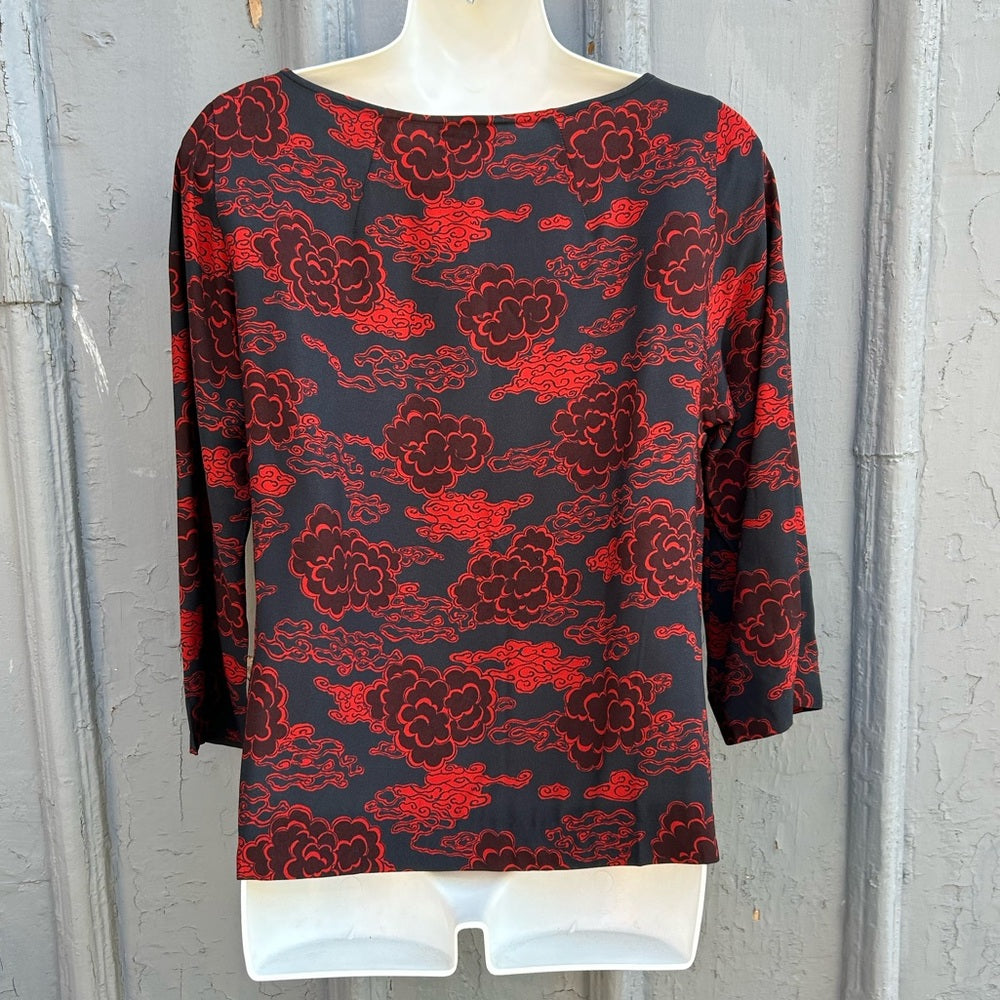 Dries Van Noten Chinoiserie Blouse, size 36