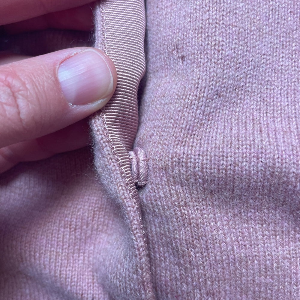 Crewcuts (J Crew) Cashmere Ruffle Front Cardigan Sweater, size 8