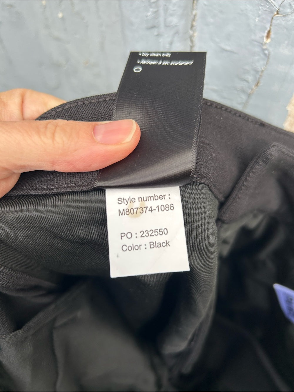 Paige black Stafford Jersey trouser, size 29
