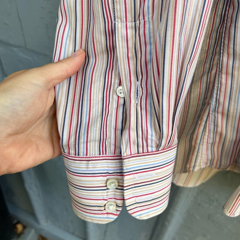 Burberry London Vintage Longsleeve Buttondown Cotton Shirt, size 15 1/2”