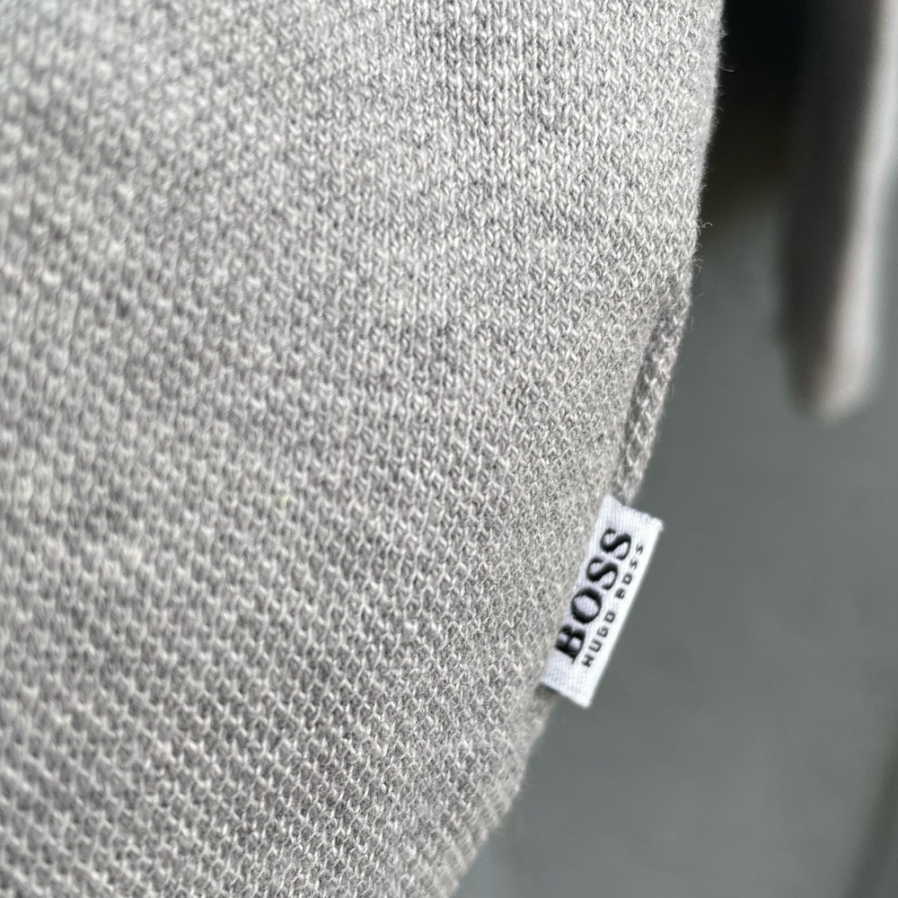 Hugo Boss Grey Polo Long Sleeve top, size 16 years old (Men’s Small)