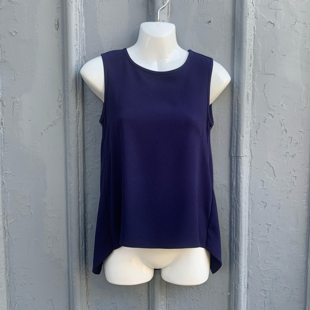 Rag & Bone Navy & Black contrast sleeveless blouse, size x small