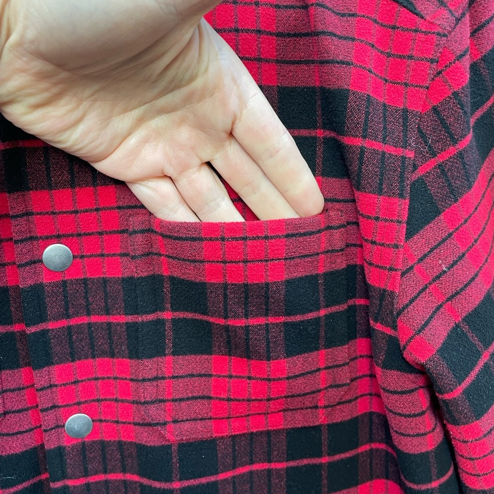 Roots Plaid Shacket, size 9/10 years old