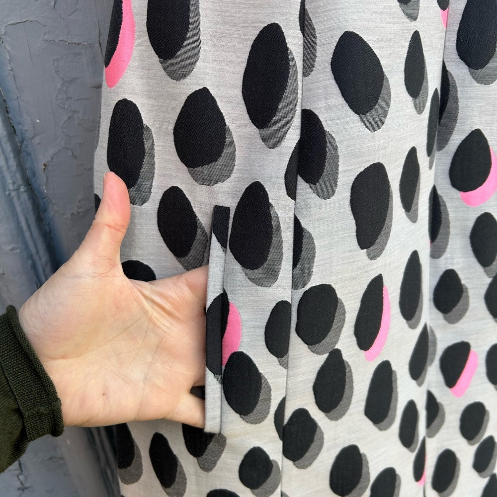 Diane Von Furstenberg New Summer Mini Animal Polka Dot Dress, size 8/10