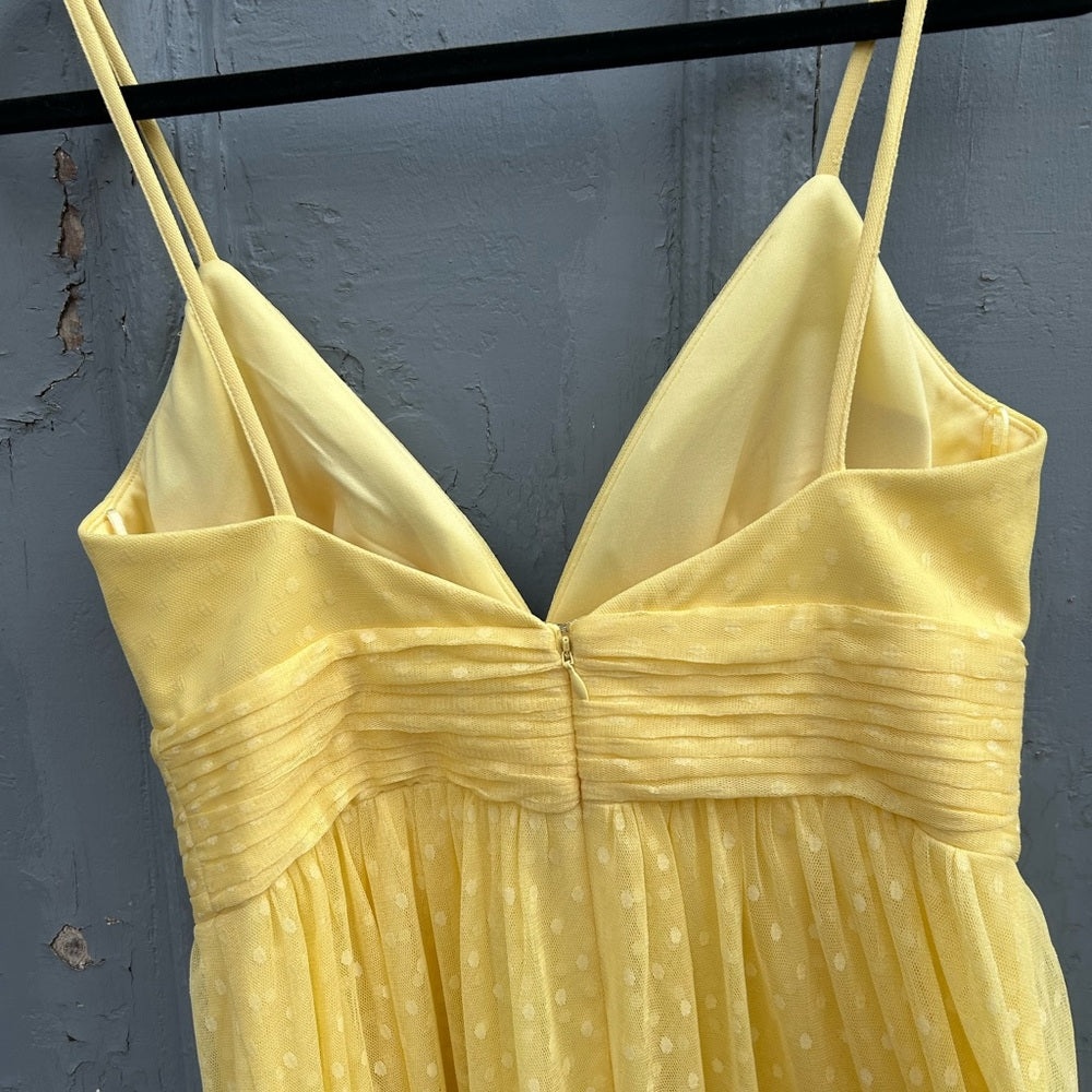 Jake’s Cocktail Yellow dress, size 38 (approx 6)