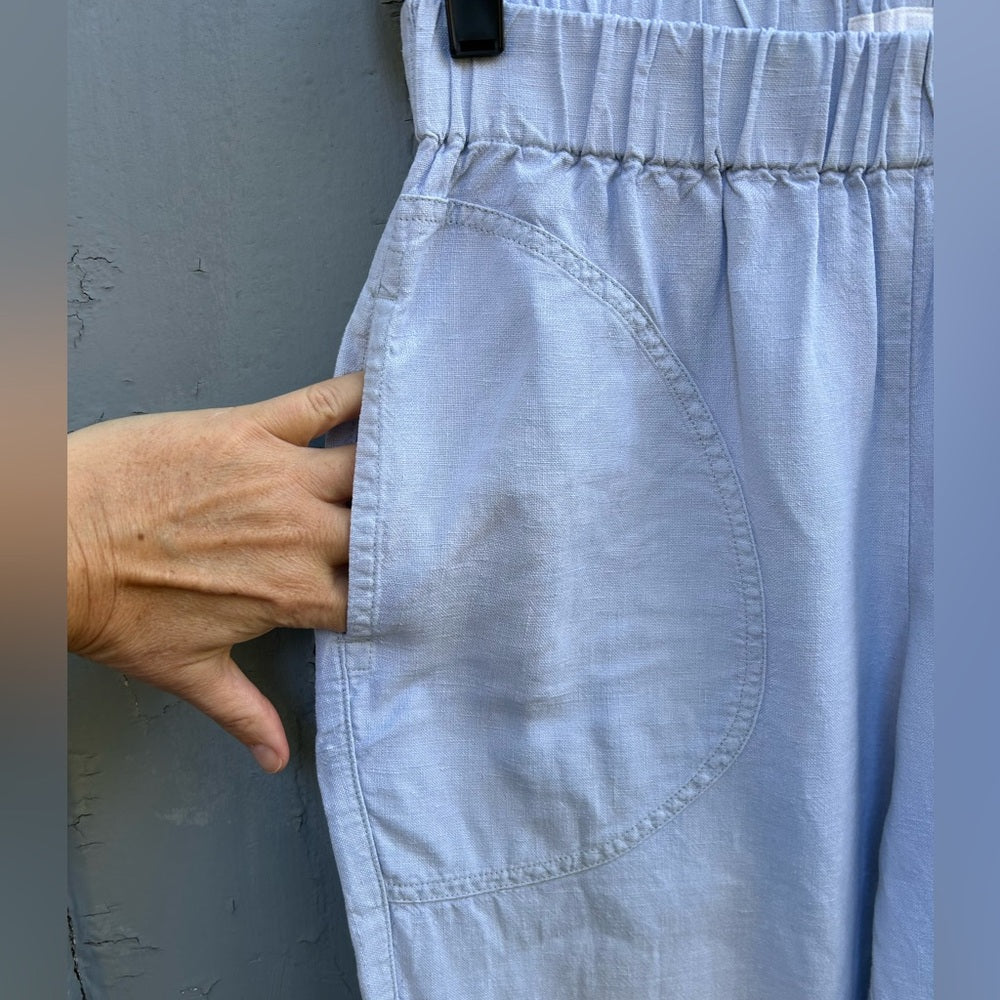 Not Perfect Linen blue Genova pants, size 6