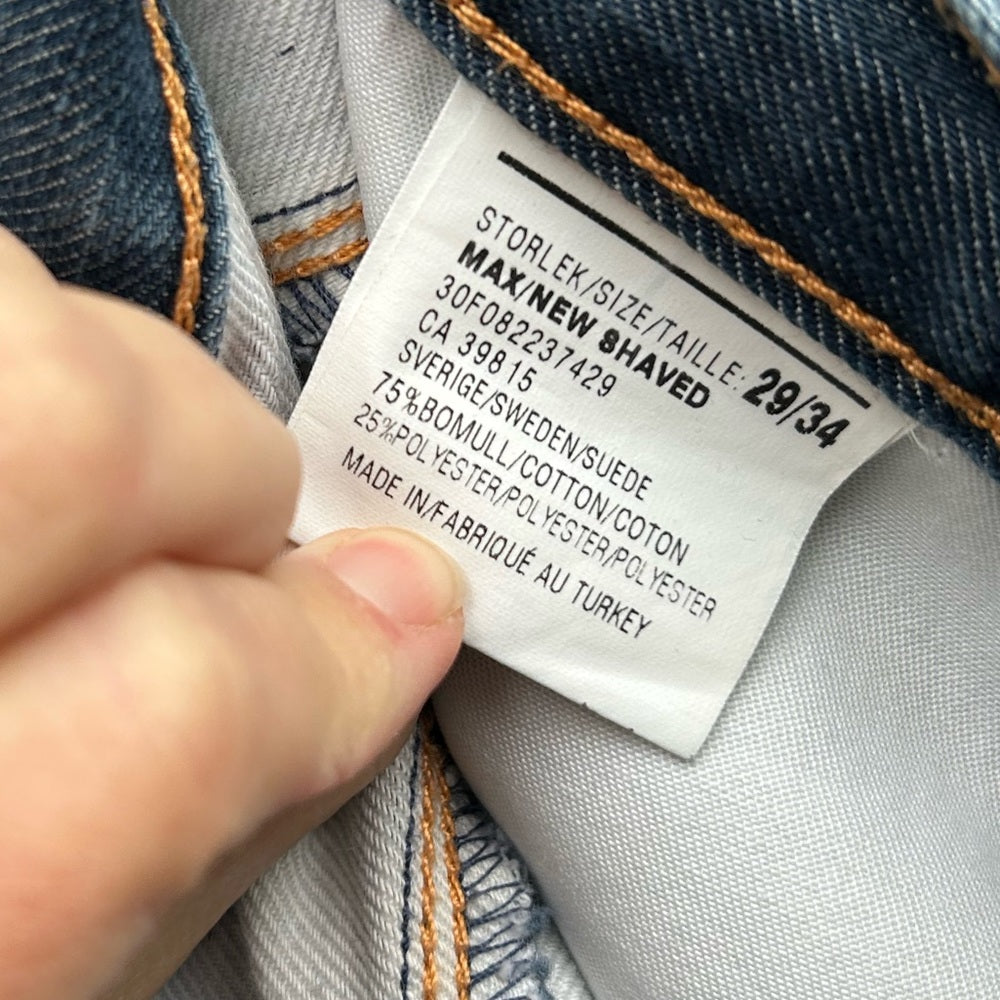Acne Max Jeans in New Shaved, size 29/34