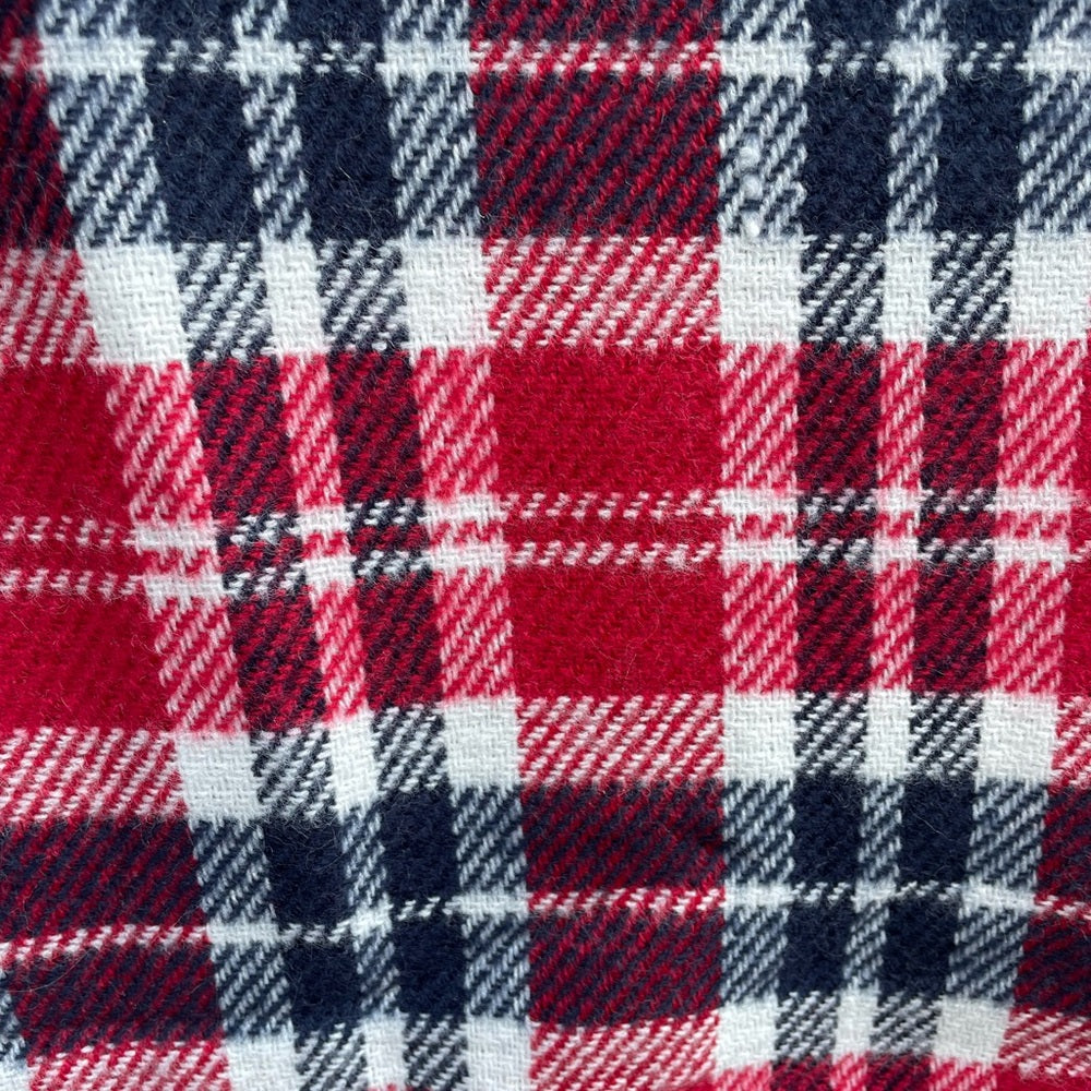The Drake General Store Plaid/Herringbone Tassle Scarf, BNWT