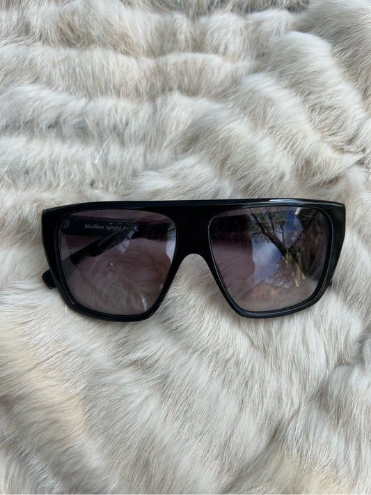 Max Mara Black Retro 80’s Sunglasses, OS