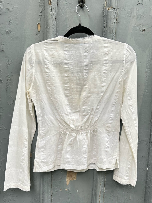 Prada Cotton Linen Blouse, size 40 (size 4/6)