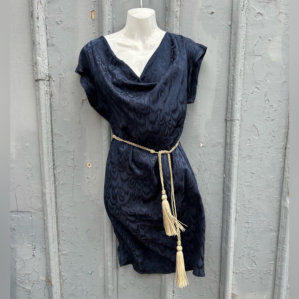 Trina Turk Navy Silk Shift, size 6