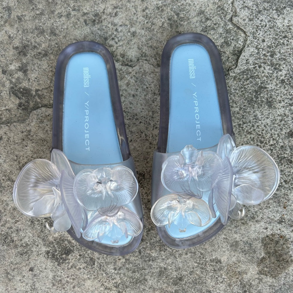 Melissa Beach Slide Flower + Y.Project, size 8