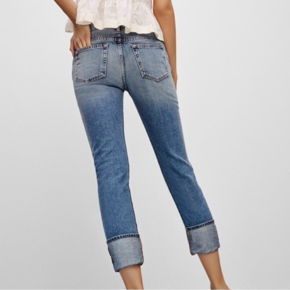 Frame Denim Le Grand Garcon Cropped Jeans, size approx 30/32