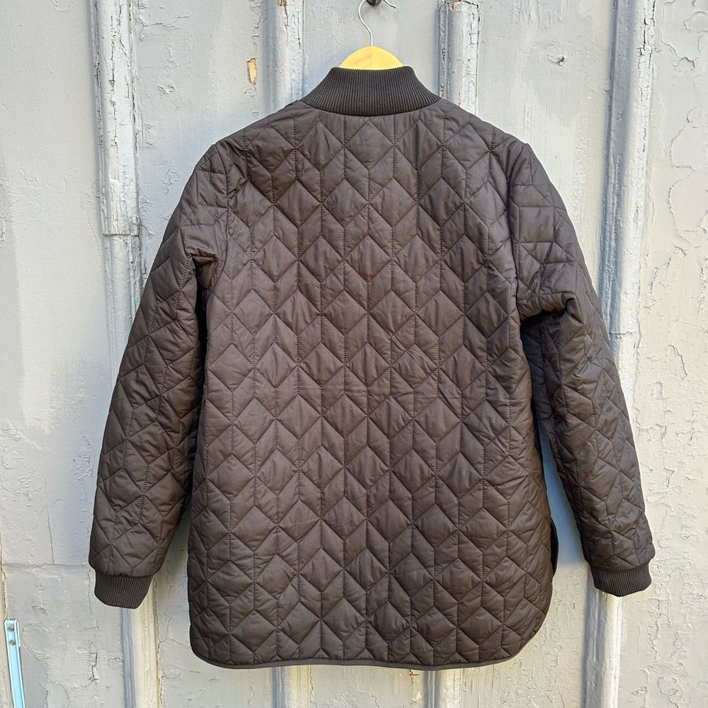 Ilse Jacobsen Short quilted A-shaped coat, size 8