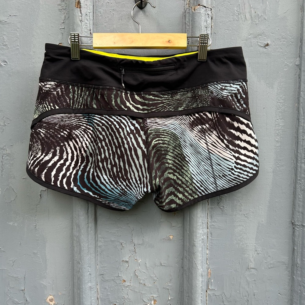 Lululemon 2016 Seawheeze Tracker Short, size 6 Secret Society Tofino Teal