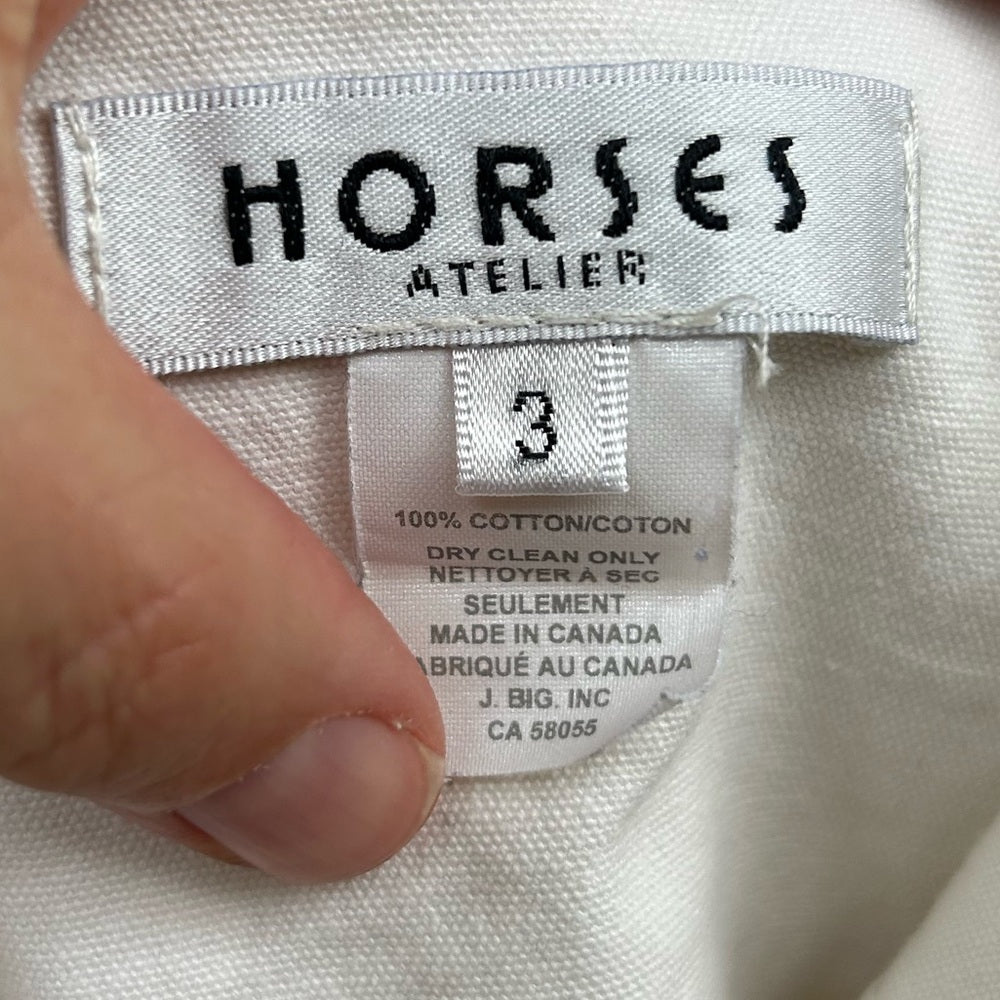 Horses Atelier Loose Overalls, size “3” (US 8-10)