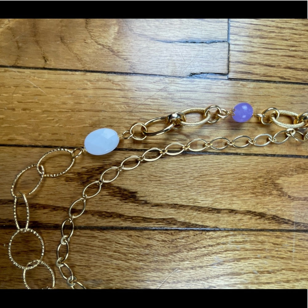 J Crew Gold and jeweled necklace