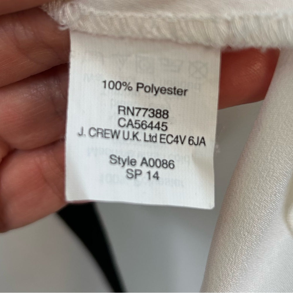 J Crew Sleeveless Blouse, Size 6