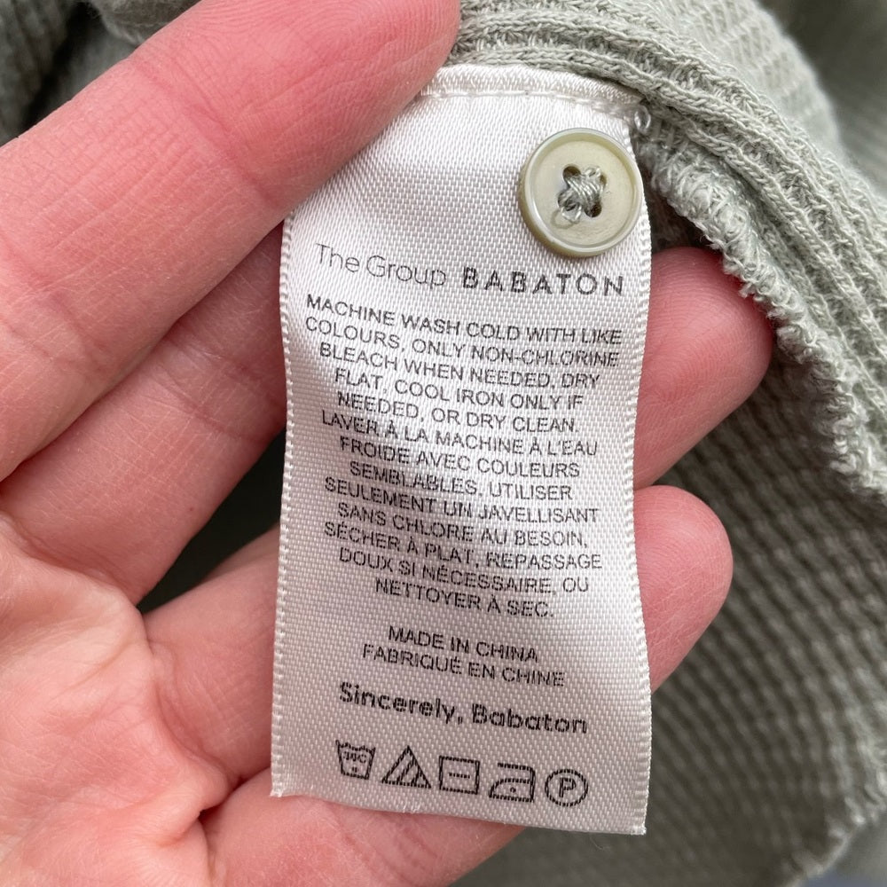 The Group by Babton tie-front thermal Sage Green, size 1X