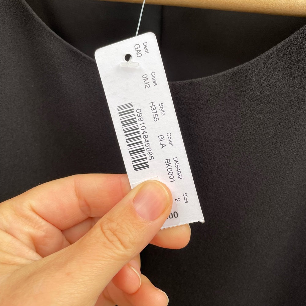 J Crew Black Scoop Neck Tank Top, BNWT, size 2