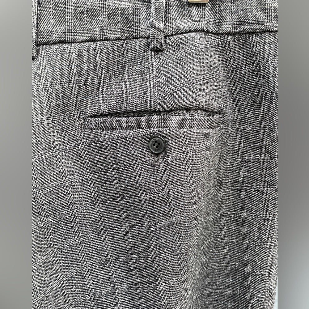 James Jeans Plaid Cuffed Trouser, size large