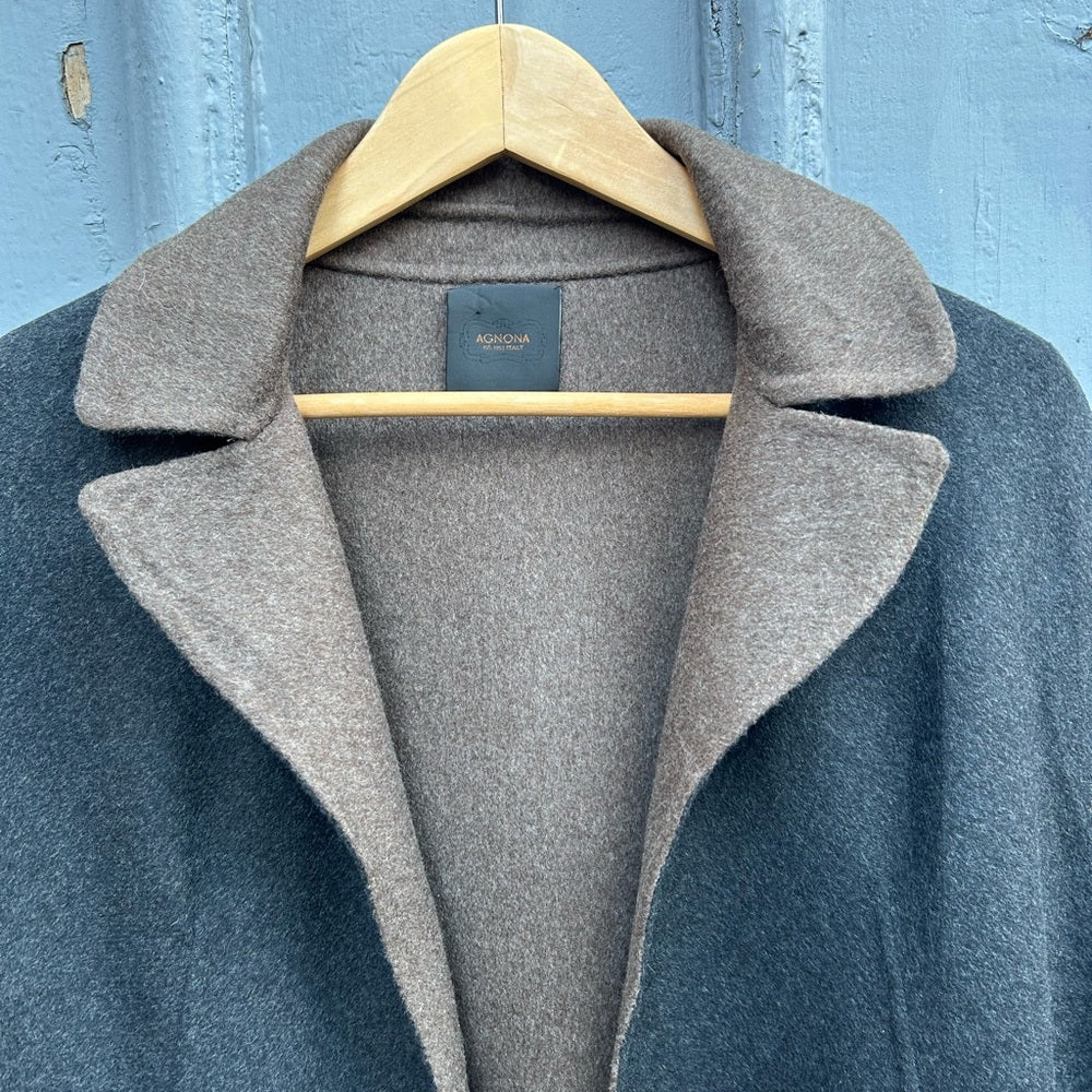 Agnona Wool Cashmere Cape, size 38