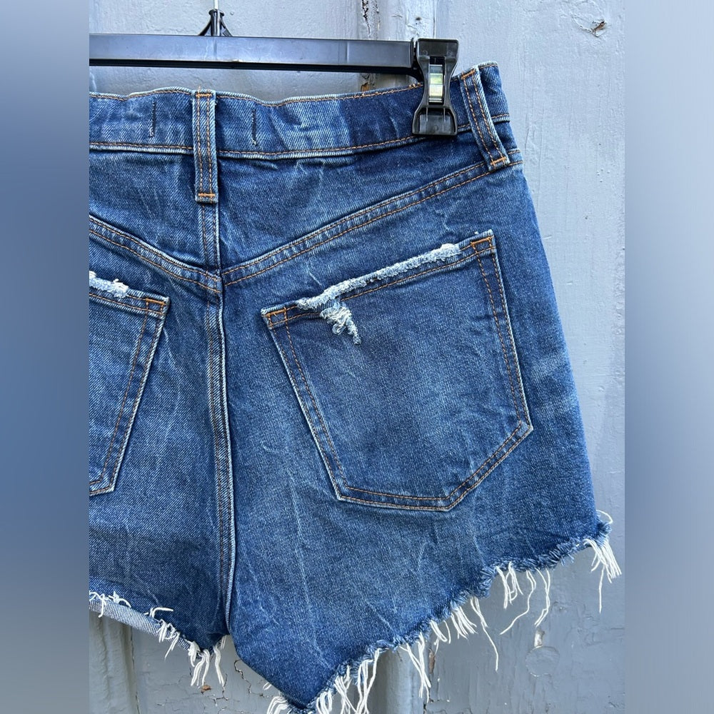 Abercrombie and Fitch High Rise Mom Shorts Buttonfly, size 27