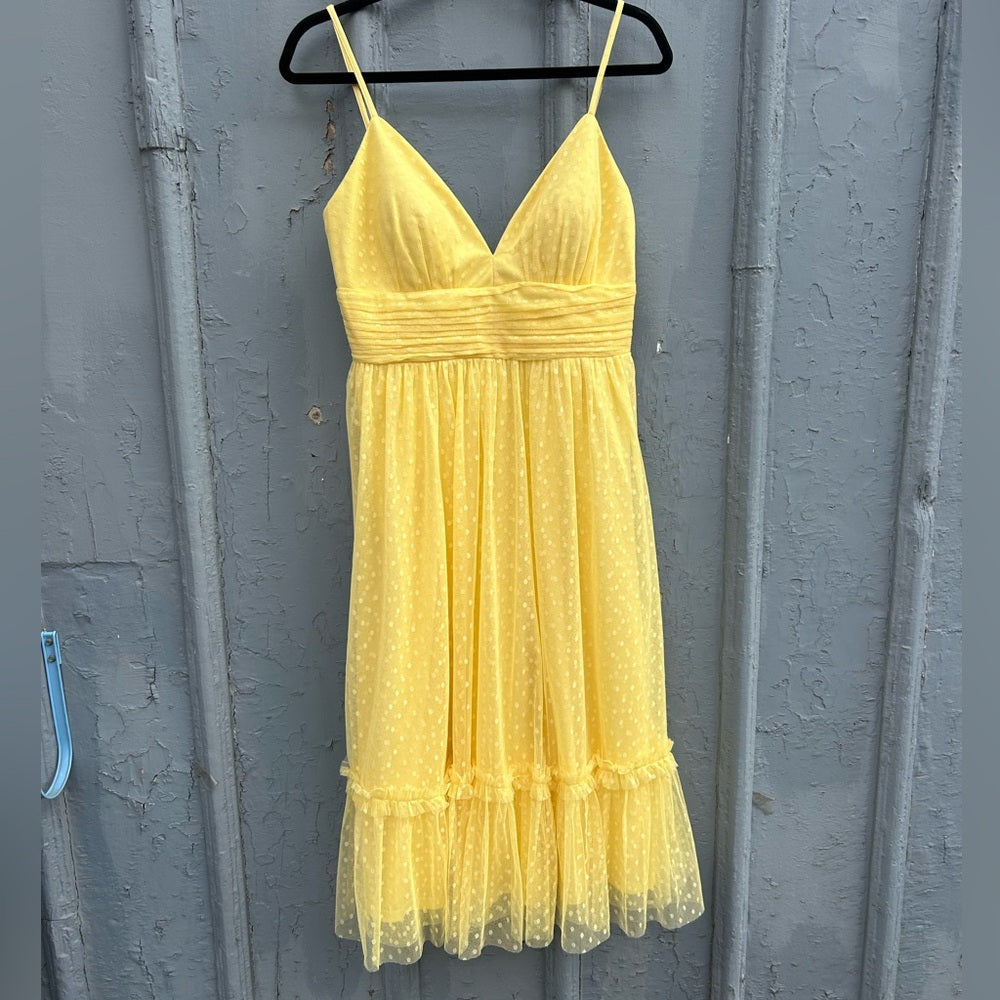 Jake’s Cocktail Yellow dress, size 38 (approx 6)