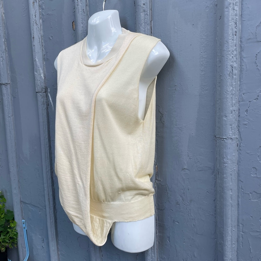 Celine Sleeveless Silk, Wool, Cashmere knit Sweater, size XS