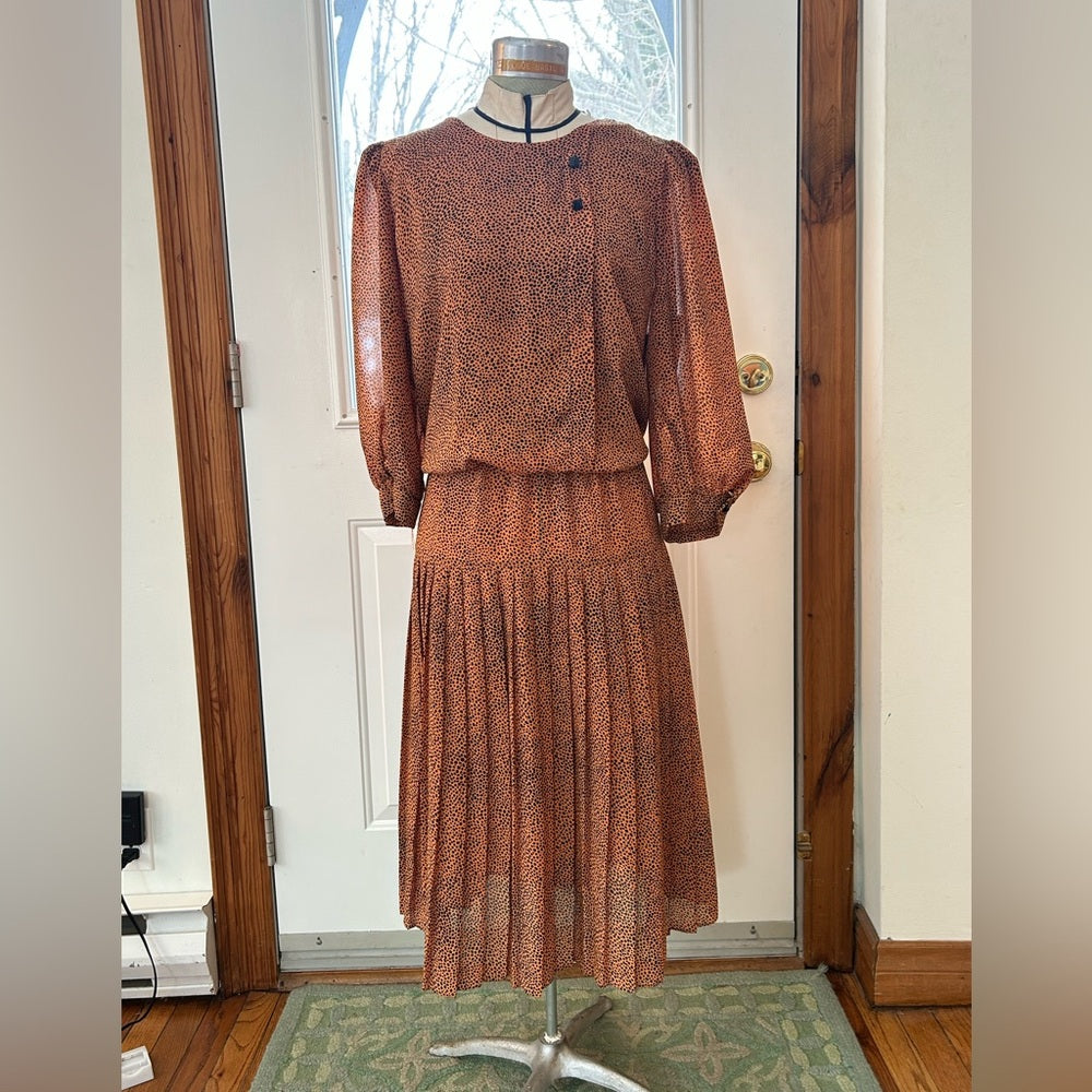 Bruce Wayne Vintage Animal Print Dress, Modern size 10
